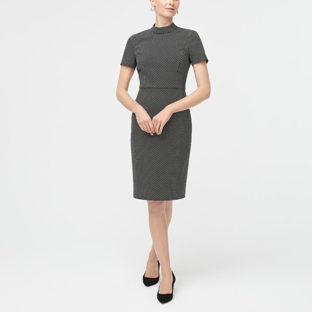 J. Crew Black and White Polka Dot Dress